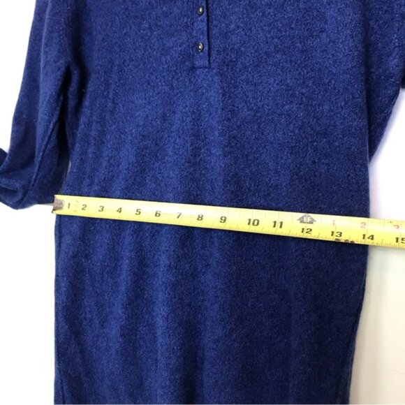 Kenar NEW Cashmere 2-ply Sweater Knit Henley Buttons Top Soft Cozy VNeck Tunic M - Picture 12 of 13